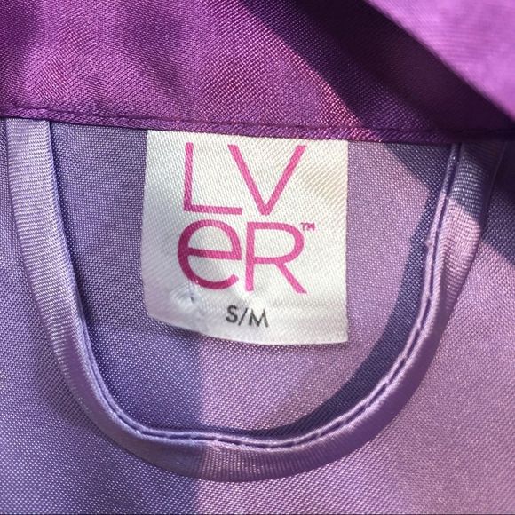 Purple Satin Belted Robe Small Medium - Picture 5 of 6